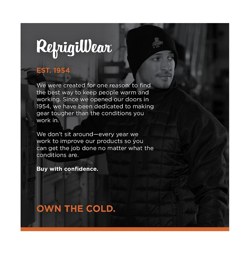 RefrigiWear Big & Tall EnduraQuilt Hybrid Quilted Jacket - Lightweight Insulated Work Jacket