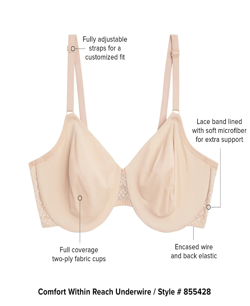 Wacoal Comfort Reach Seamless Underwire Bra