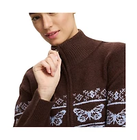 Cotton On Women's Intarsia Knit Bomber