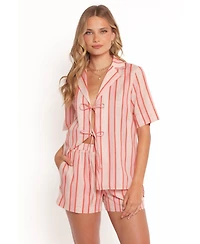 Petal and Pup Women's Aaliyah Shorts - Pink Stripe