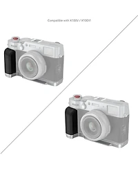 SmallRig L-Shape Mount Plate with Silicone Handle for Fujifilm X100VI and X100V Camera, Silver