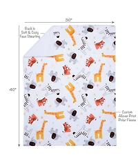 Bedtime Originals Baby Lollipop Jungle Soft Fleece Safari-Themed Blanket