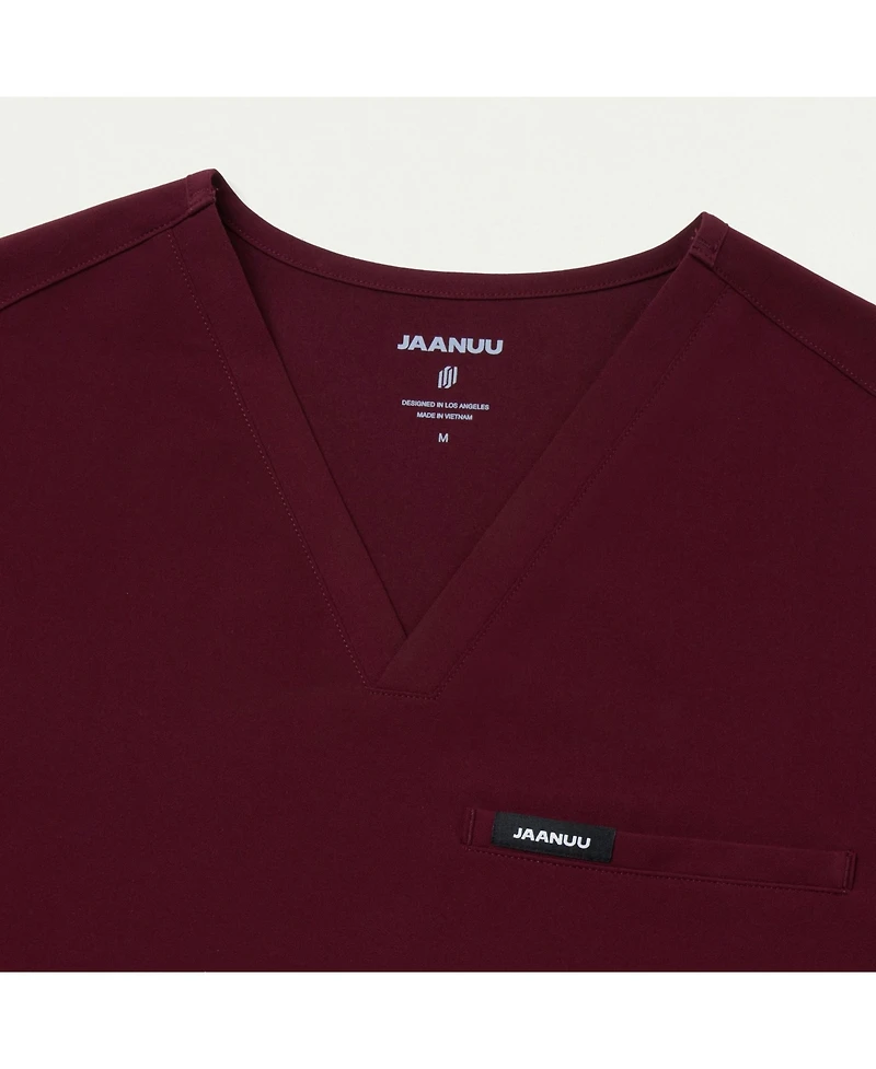 Jaanuu Men's Platt 3-Pocket Classic V-Neck Scrub Top