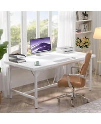 63 x 31.5 inches Computer Desk, Sturdy Large Office Premium 2 Person Long Desks