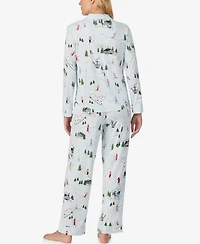 Kate Spade New York Women's 2-Piece Sleepwear Long-Sleeve Top and Pajama Pants Set