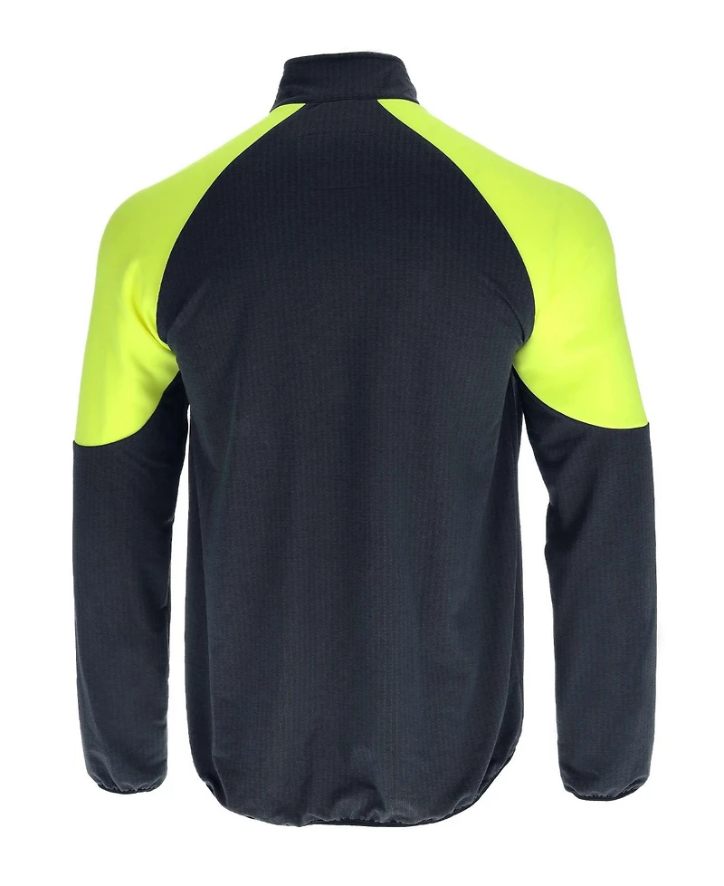 RefrigiWear Men's Endurance Active Full-Zip Mid-Layer – Lightweight, Breathable Waffle Fleece