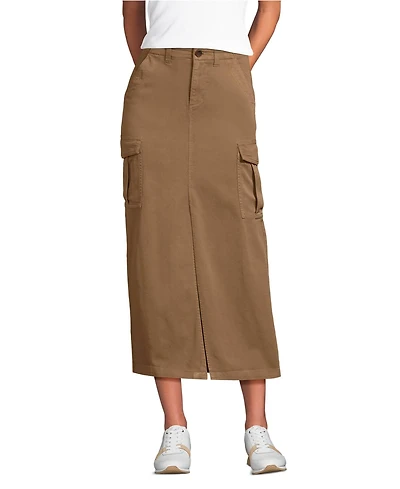 Lands' End Women's Cool Fade Cargo Maxi Skirt