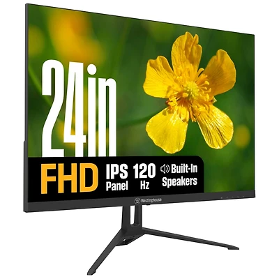 Westinghouse 24" Full Hd Ips Monitor, 100Hz, 1ms Response, Hdr, Adaptive Sync, Built-in Speakers, Hdmi & Vga, Gaming & Office (2025)