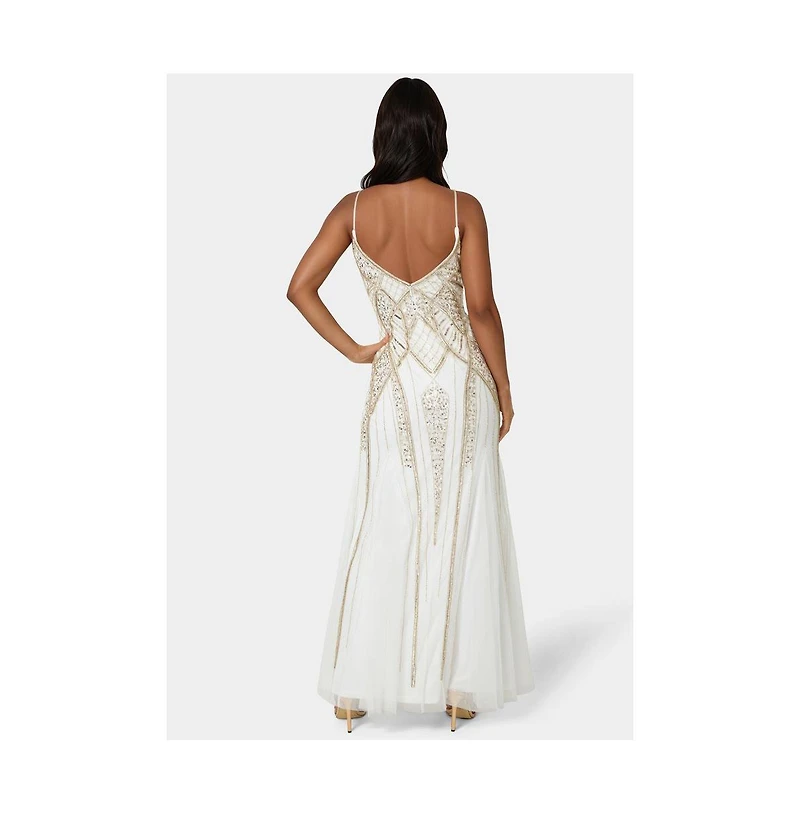 Bebe Women's Beaded Gown