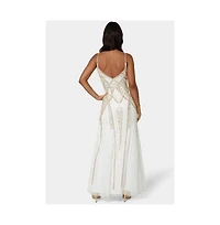 Bebe Women's Beaded Gown