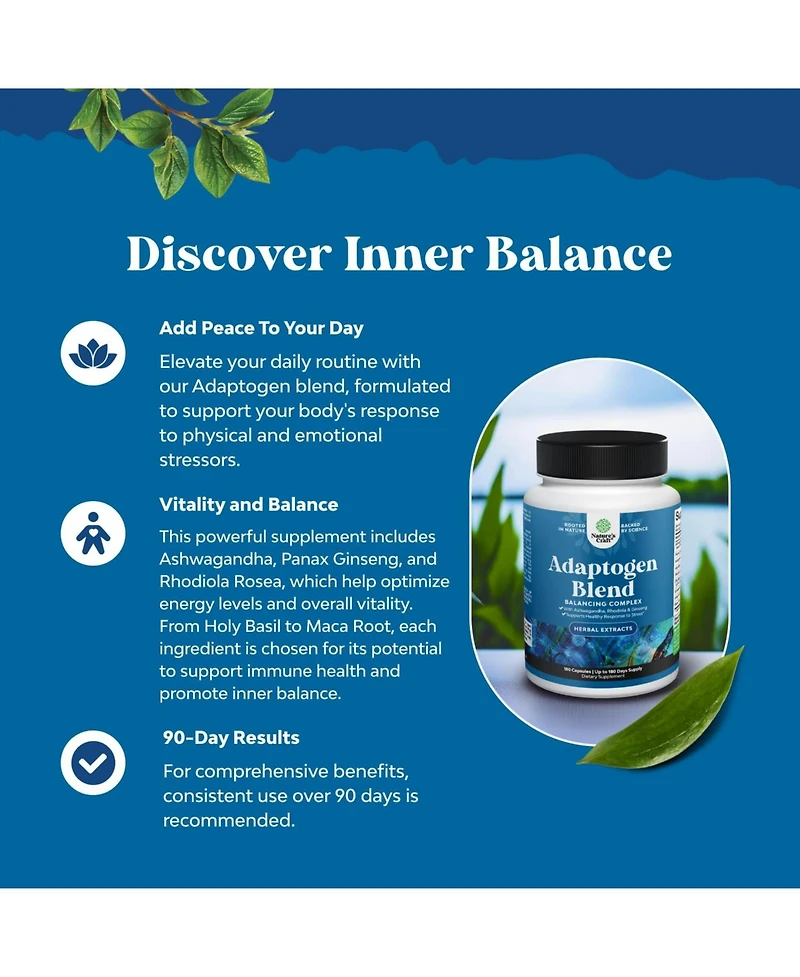 Nature's Craft Adaptogen Blend Capsule, 180ct