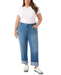 Seven7 Plus Vintage Straight Cuffed Jeans