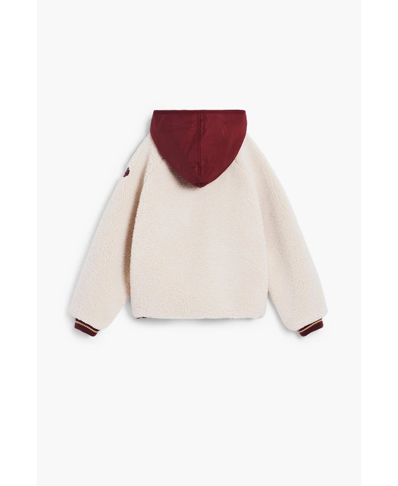 Desigual Girls's Sherpa jacket with hood