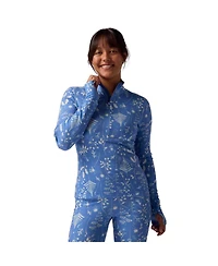 Backcountry Women's Cedars Rws Merino Mid-Wt Baselayer 1/4-Zip Top Midweight Long Underwear Tops