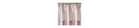 Ellis Curtain Plaza Classic Ticking Stripe Printed on Natural Ground 1.5" Rod Pocket Tailored Valance 58" x 15" Brick