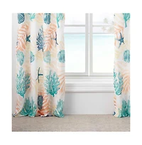 Montego Window Panel Blackout Curtain Pair 42" x 84" Aqua by Greenland Home Fashions