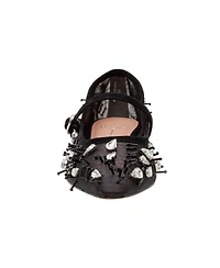 Maison | Beaded Mesh Low Heel Mj Pump