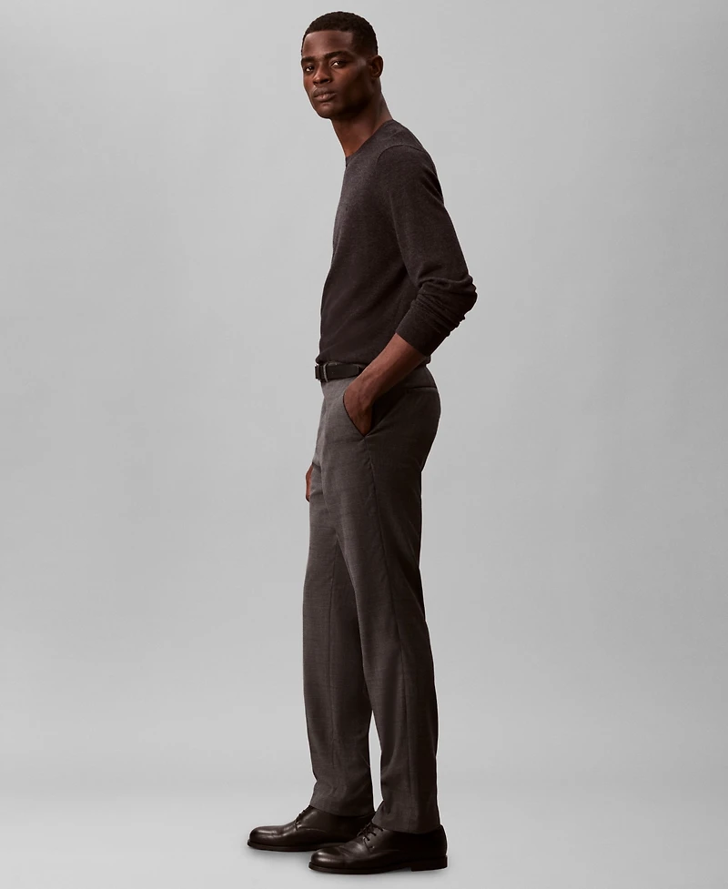 Calvin Klein Men's Slim-Fit Check Trouser Pants