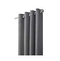 Thermaplus Navar Blackout Window Treatment Grommet Curtain Panel for Bedroom Livingroom 54" x Dark Grey