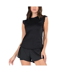 Lucky Love Women's Bring It On Ribbed Tennis Tank