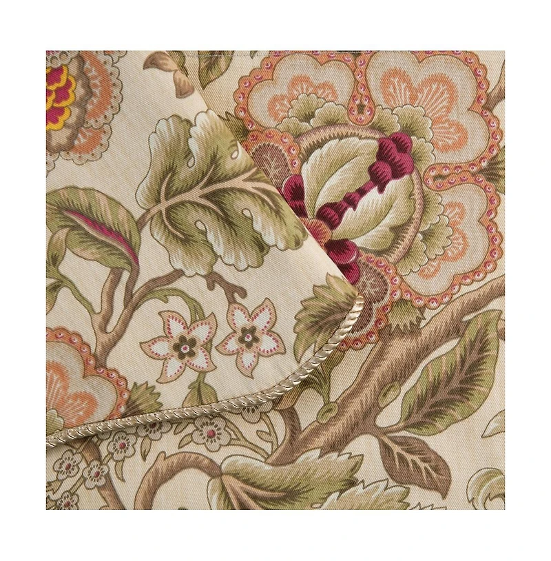 Ellis Curtain Regency 3" Rod Pocket Curtain Panel Pair with Tiebacks 96" x 96" Antique