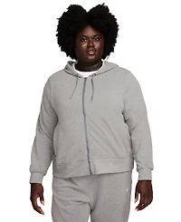 Nike Plus Size Dri-fit One Full-Zip French Terry Hoodie