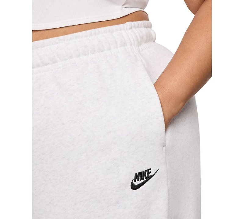 Nike Plus Sportswear Club Fleece Mid-Rise Wide-Leg Sweatpants