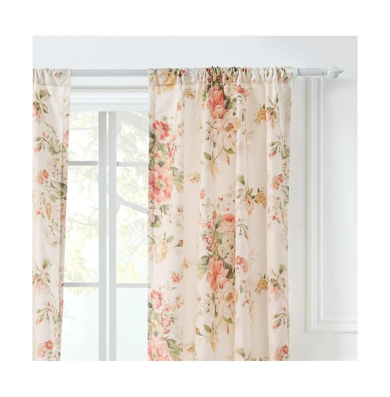 Greenland Home Fashions Grace Embrace Beauty Luxurious Modern Window Treatment Panel Pair Window Each Panel 42"x84" Buttercup