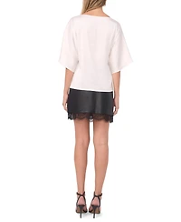 Vince Camuto Women's Boat Neck 3/4-Sleeve Top