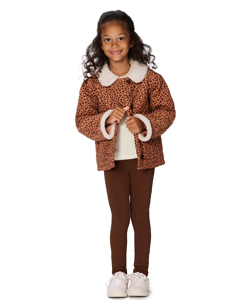 Calvin Klein Girls 4-6X 3-Piece Top, Jacket and Pants Set