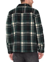 Liverpool Los Angeles Men's Plaid Long-Sleeve Shirt Jacket