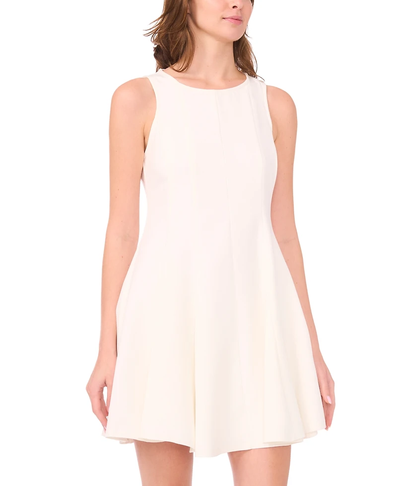 Msk Women's Sleeveless Fit & Flare Mini Dress
