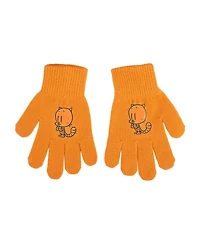 Dog Man Petey the Cat Youth Cuff Hat And Knit Gloves Cold Weather Set