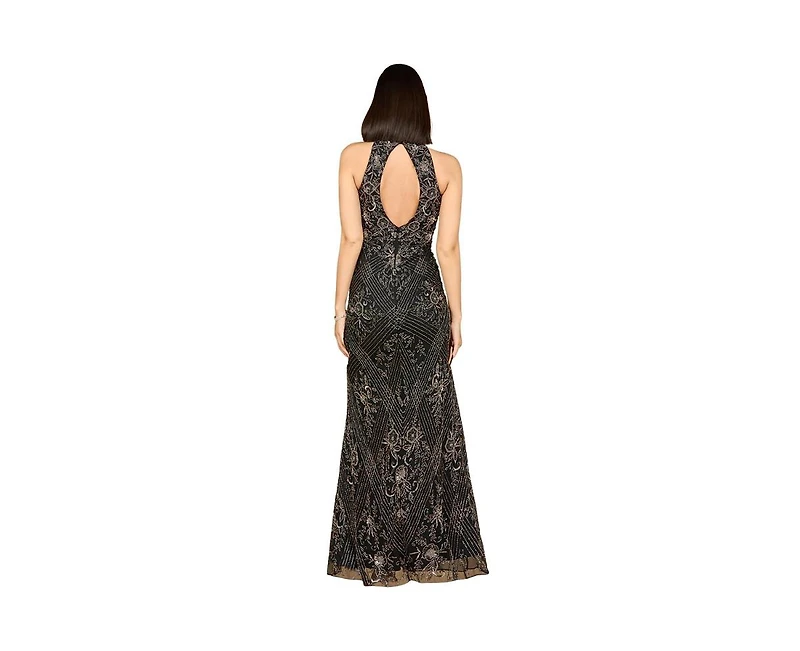 Lara Women's Halter Neck Beaded Dress