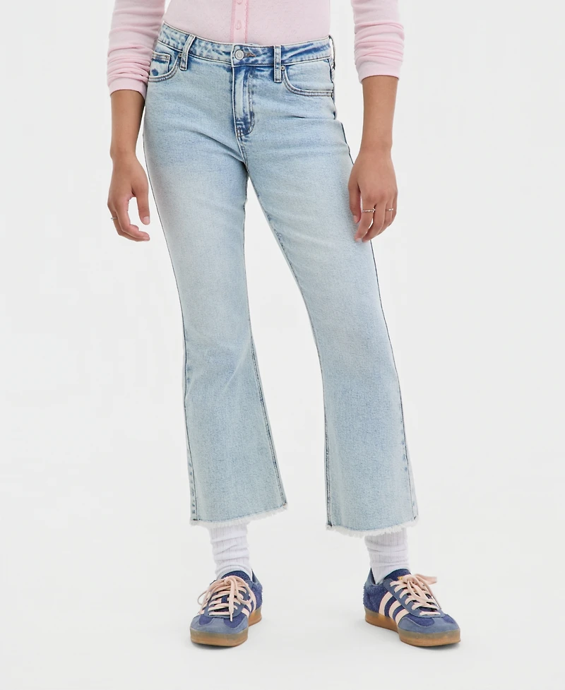 Celebrity Pink Juniors' Mid-Rise Cropped Kick-Flare Jeans
