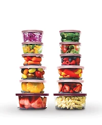 24 Pc Glass Containers