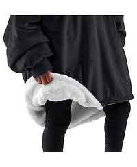 The Bare Homey - Youth Wearable Blanket Sherpa Side Pockets