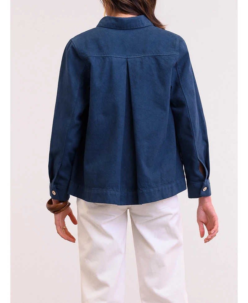 Celtic & Co. Women's Cotton Twill Pleat Back Jacket
