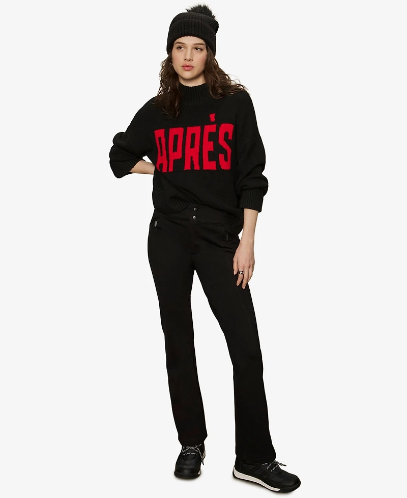 Sanctuary Women's Apres Intarsia High Mock F. Logo Sweater