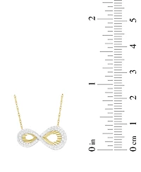 Macy's Diamond Pendant Necklace (1/5 ct. t.w.) in 10K Yellow Gold