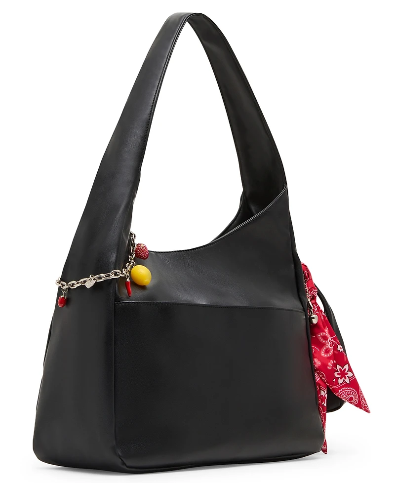 Madden Girl Medium Leather Hobo Bag