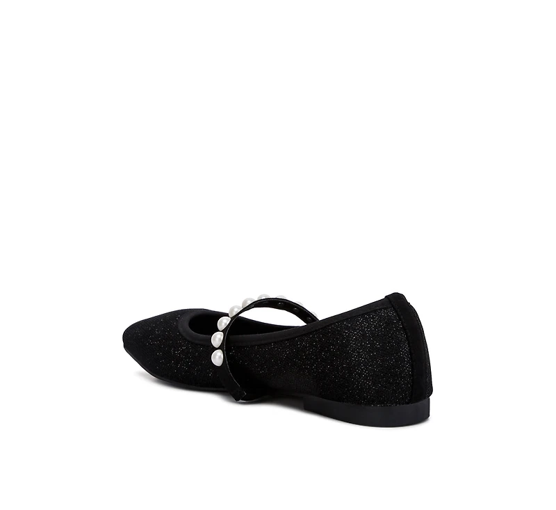 sassie pearl embellished ballerina flats