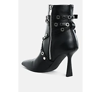 Jaunts Eyelets & Studs Harness Ankle Boots