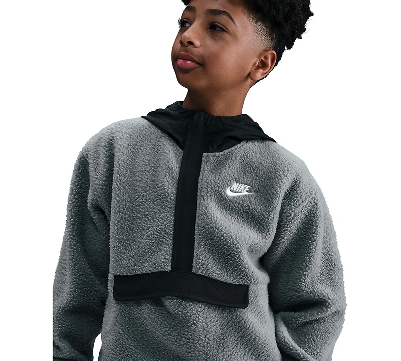 Nike Boys or Girls Sportswear Quarter Zip Long-Sleeve Hoodie