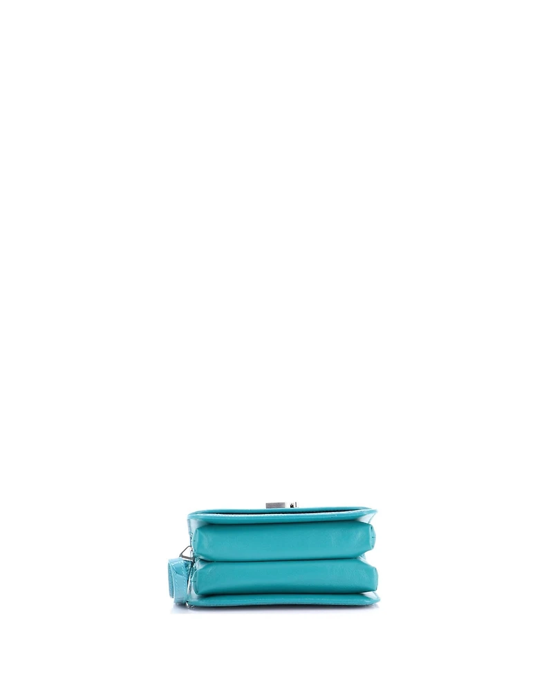 Pre-Owned Balenciaga Small B. Dot Flap Bag Embossed Leather