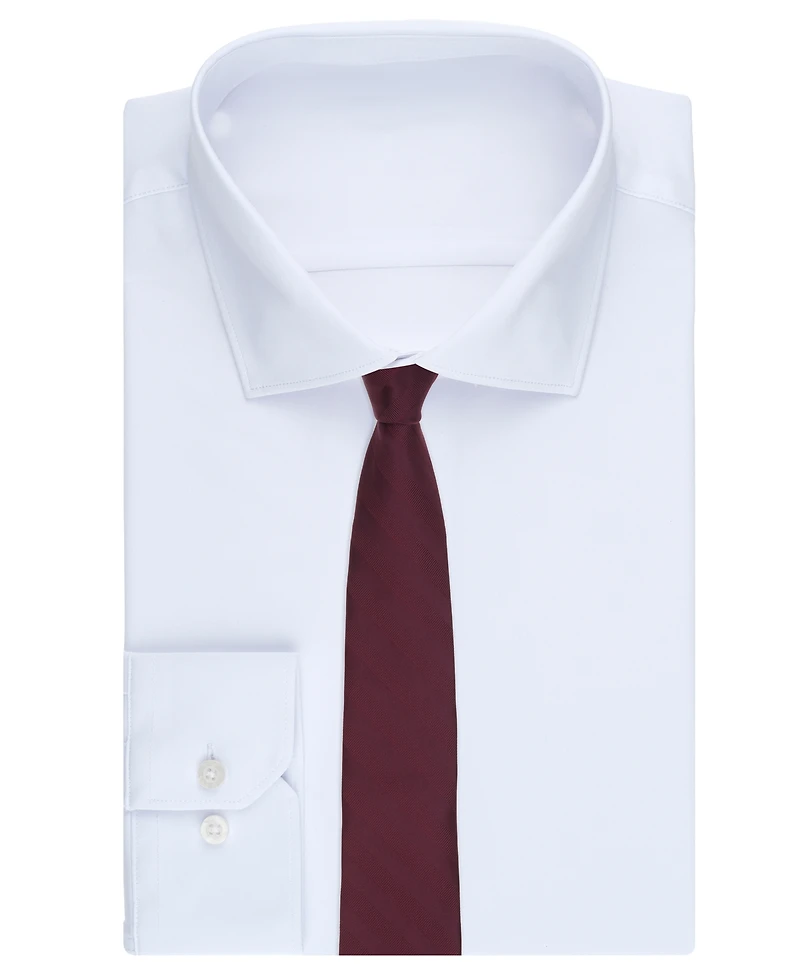 Club Room Men's Warren Stripe Solid Tie, Macy's Exclusive