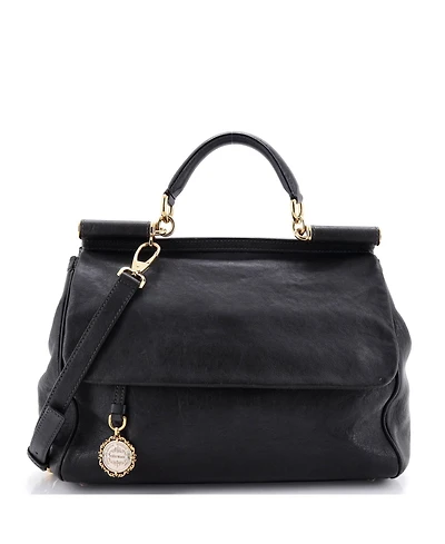 Pre-Owned Dolce & Gabbana Large Soft Miss Sicily Bag Leather