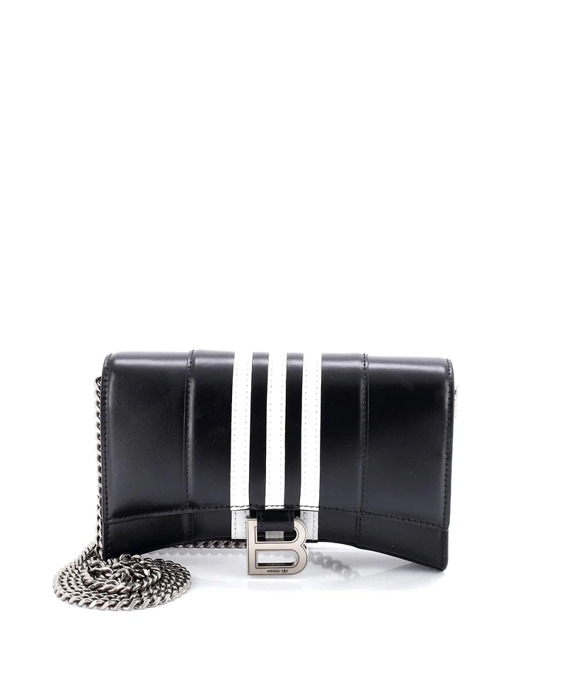 Pre-Owned Balenciaga x adidas Hourglass Chain Wallet Leather