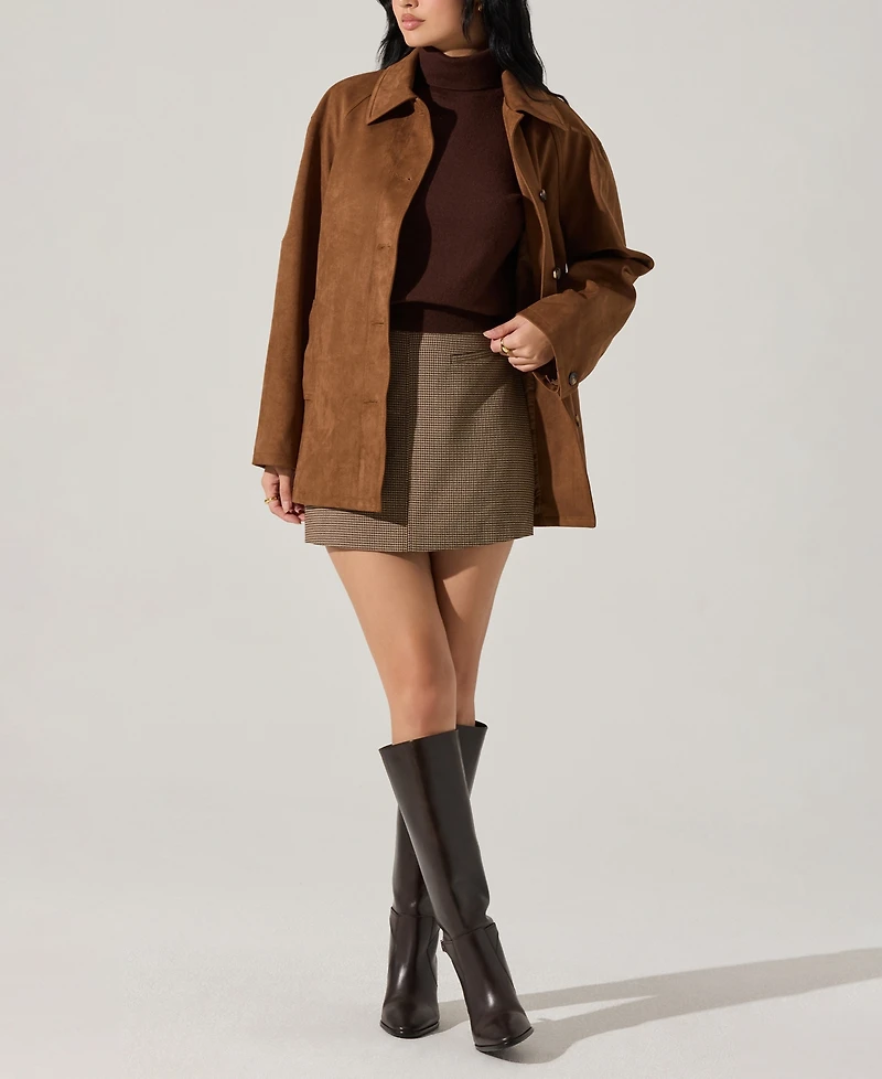 Astr the Label Women's Presleigh Collared Long-Sleeve Jacket