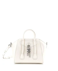 Pre-Owned Givenchy Mini Antigona Lock Bag Leather
